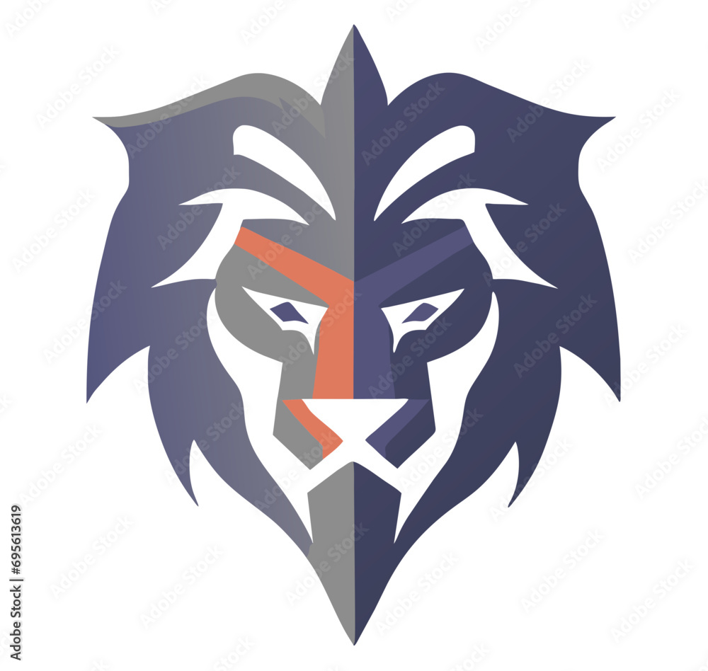 Naklejka premium lion head logo