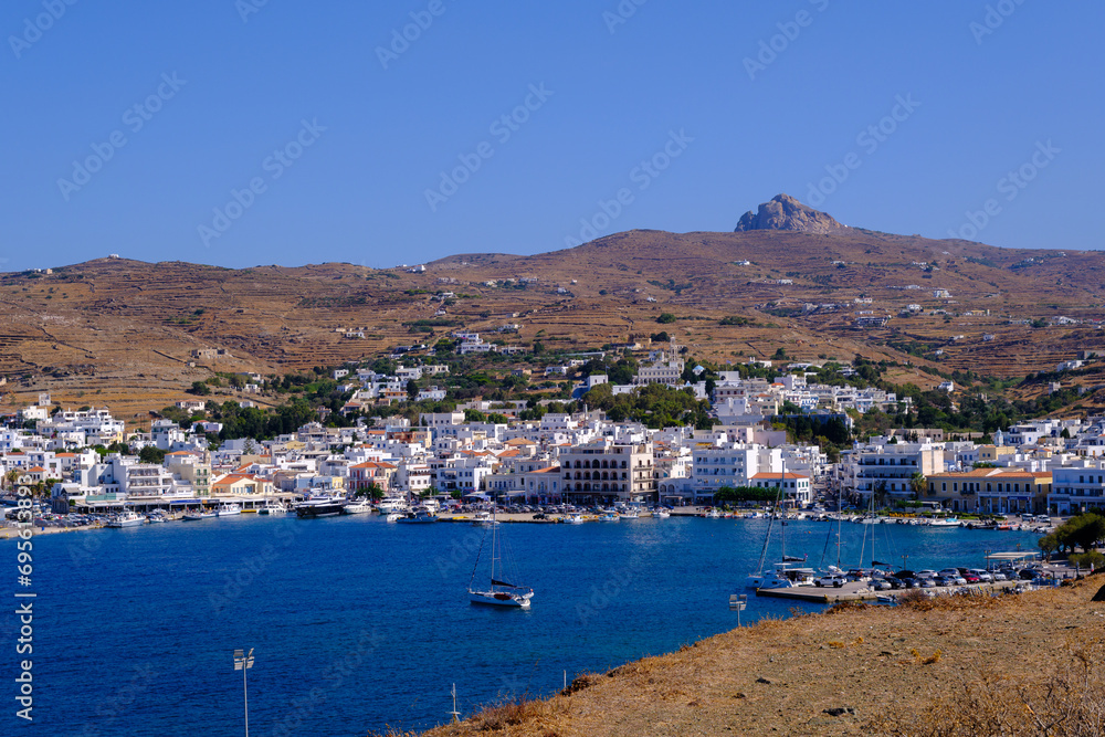 Panoramic view of Chora, Tinos island capital