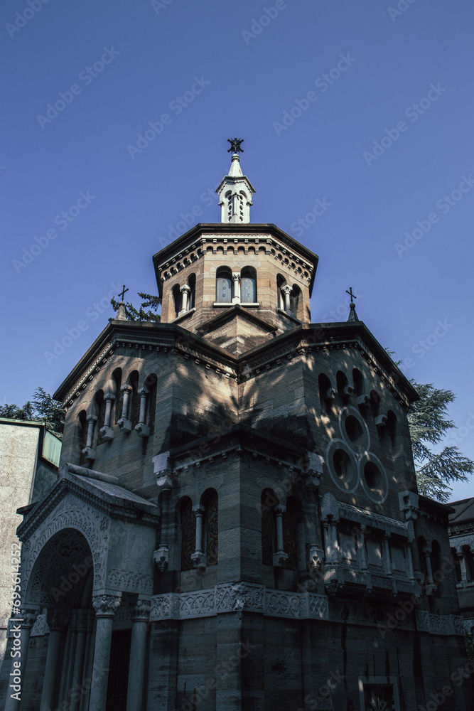 Religious italian building with hard shadows Religious italian building with hard shadows