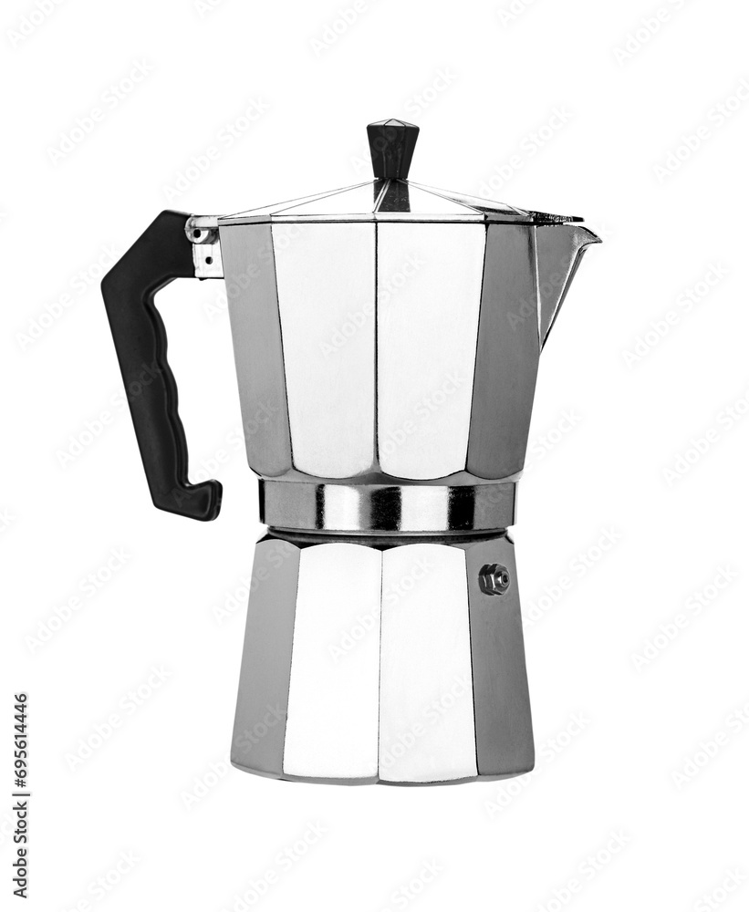 traditional coffee maker with white background traditional coffee maker with white background