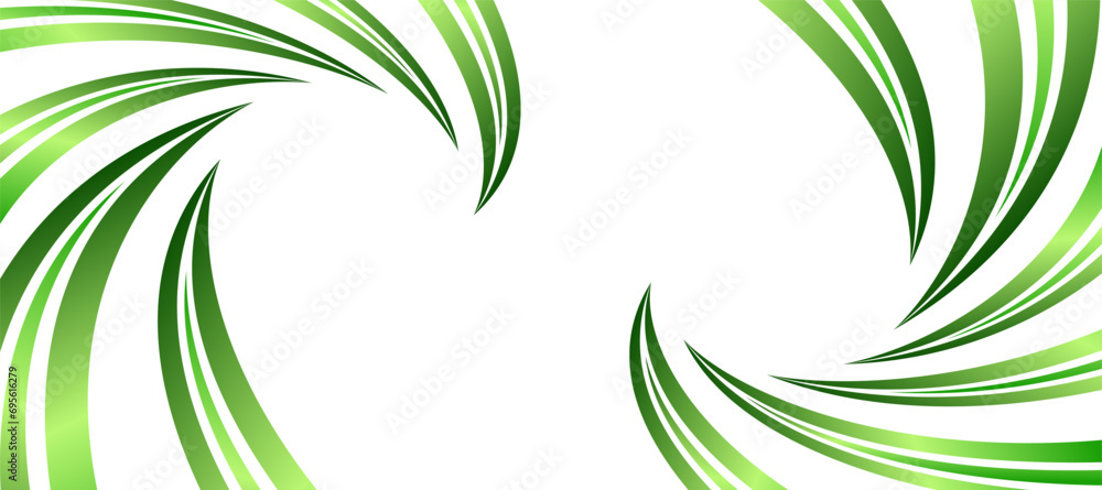 abstract green gradient vortex curve spiral curl template background ...