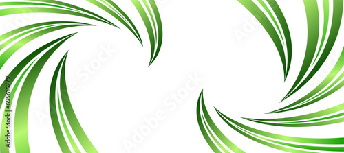 abstract green gradient vortex curve spiral curl template background