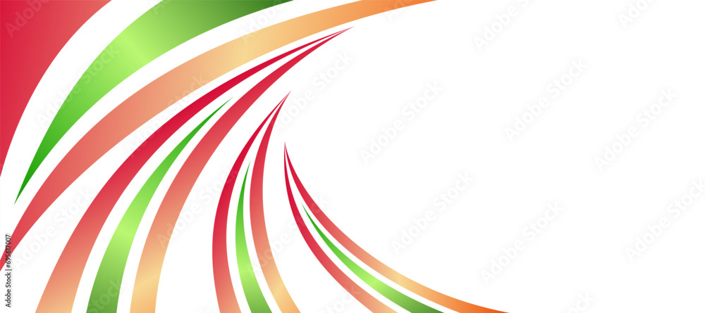 Fototapeta premium abstract spiral colorful gradient indian tricolor flag banner template