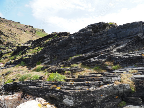 Boscastle - ein Küstenort in der Gemeinde Forrabury im Norden der englischen Grafschaft Cornwall an der Atlantikküste. Der Ort liegt in einem schmalen Tal an der Mündung der Flüsse Jordan, Valency und photo