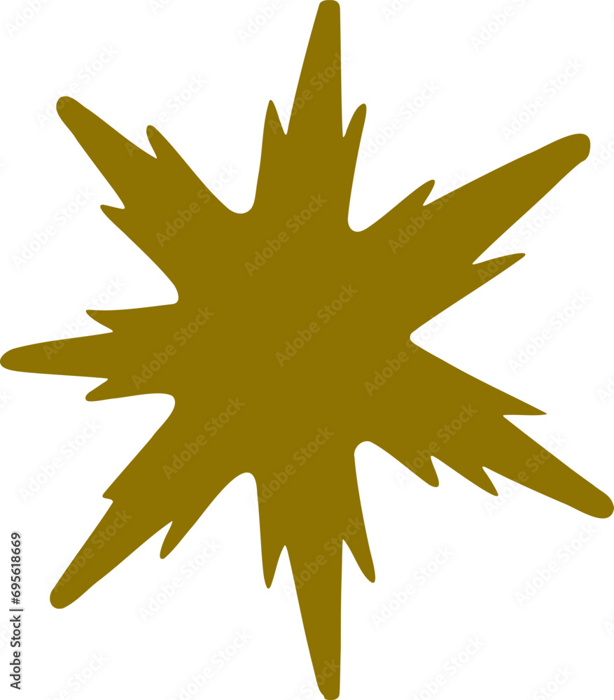 Abstract star shape vector illustration. Simple Star silhouette design elements Abstract star shape vector illustration. Simple Star silhouette design elements