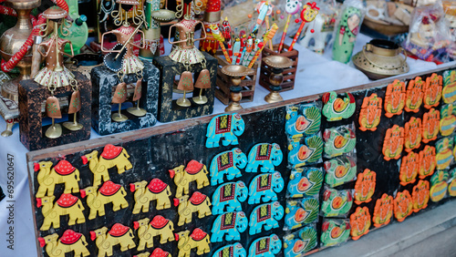 Rrajasthani-style  wooden handcrafted souvenir photo