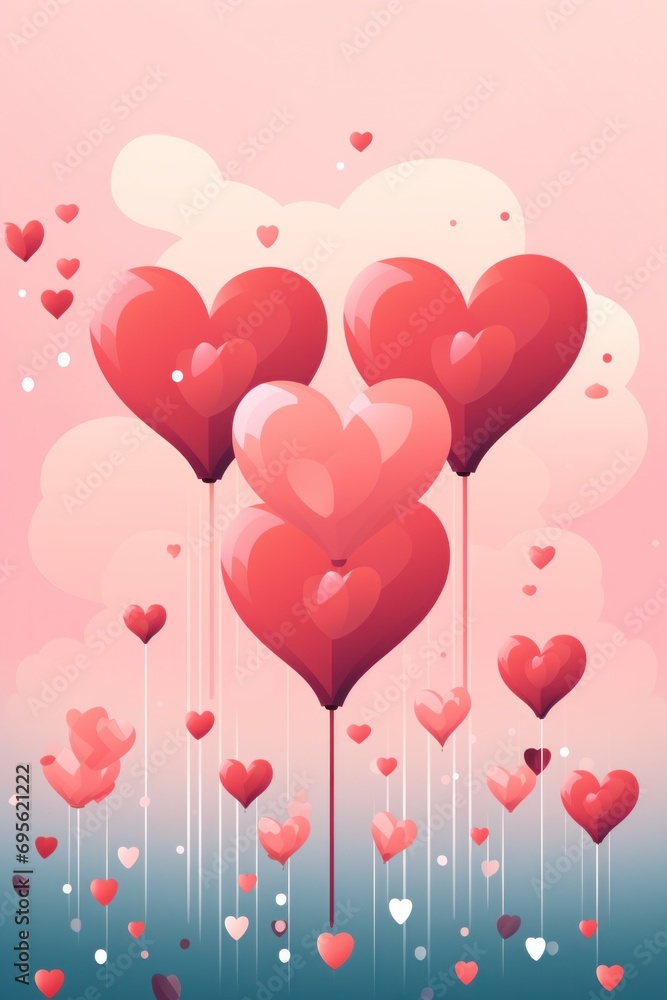 cute valentine's day poster template