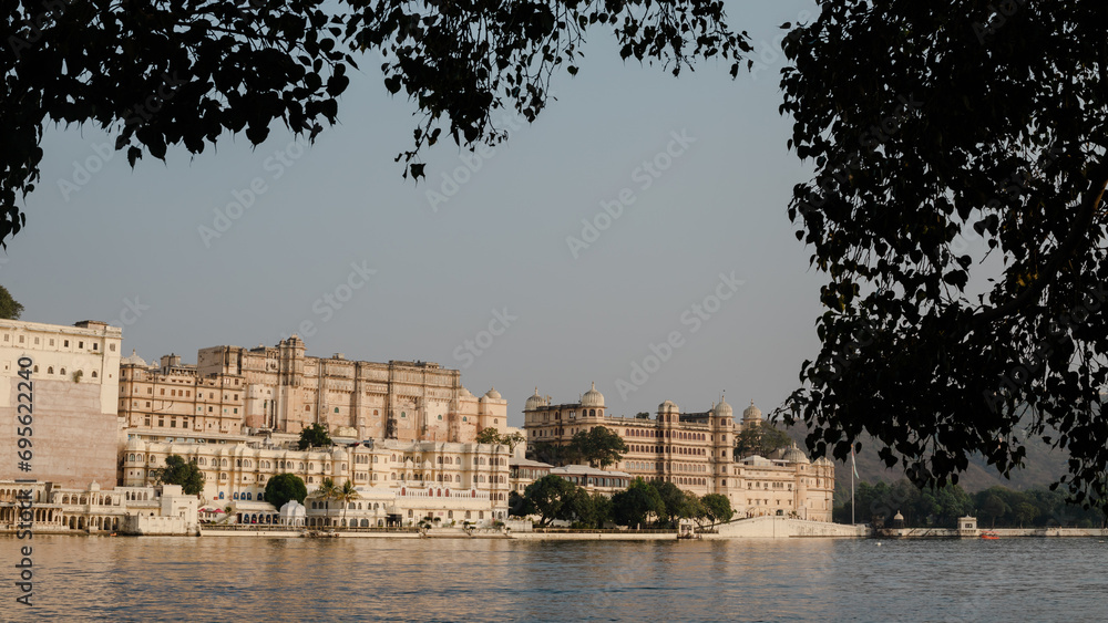 City Palace and Pichola Lake in Udaipur, India