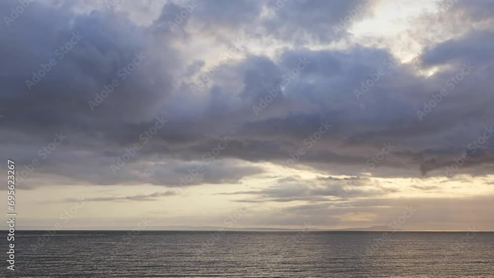 Beach scenery and clouds in the afternoon. National Wildlife Day. Beach scenery and clouds in the afternoon. National Wildlife Day.