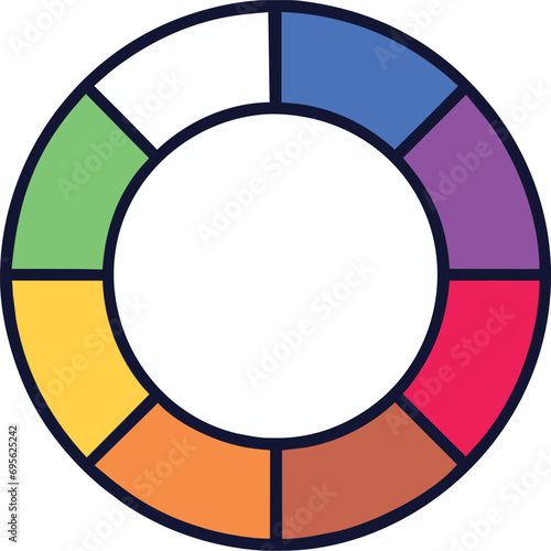 color palette circle  icon