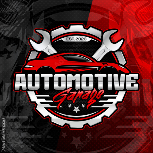 Automotive garage vector logo design template. Perfect logo for the automotive and car repair industry.