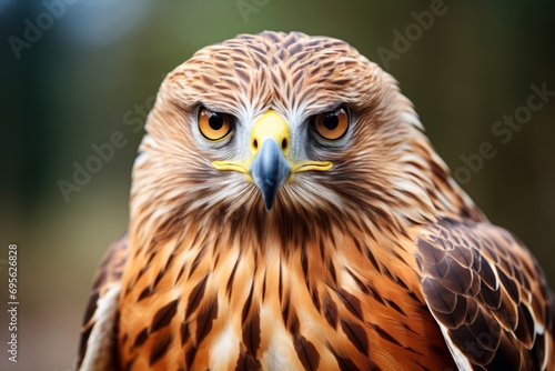 close up of a red tailed hawk © StockUp
