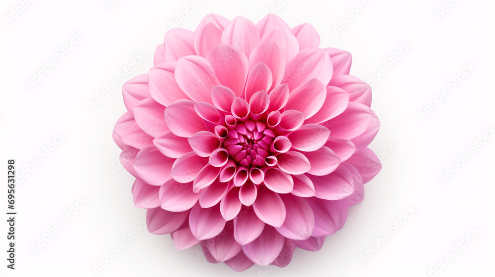 Pink dahlia isolated on white background. Pink dahlia isolated on white background.