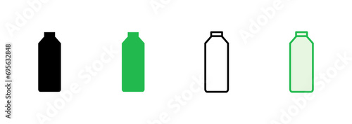 Bottle icon set. bottle vector icon