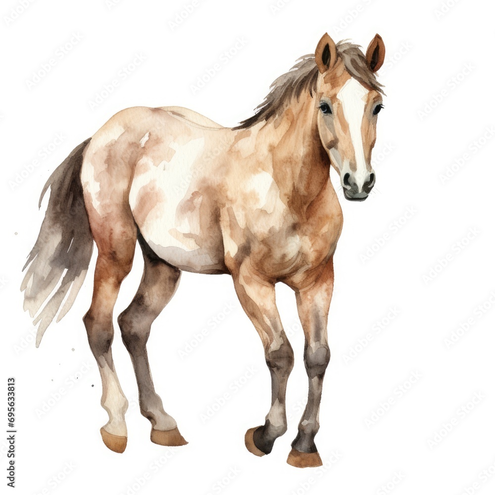 horse isolated on white background