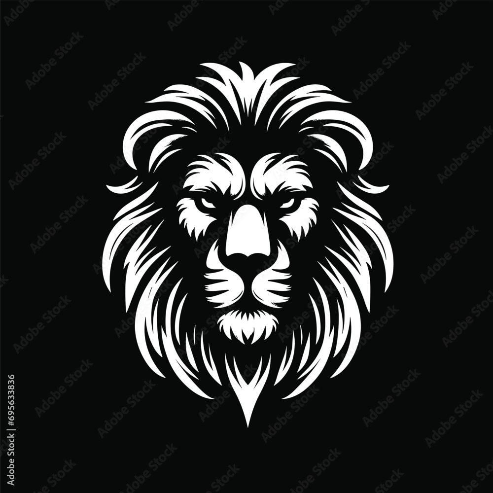 Fototapeta premium logo vector lion head
