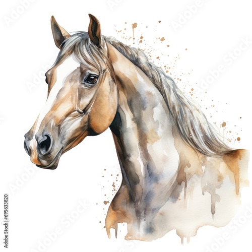horse isolated on white background © Suzy
