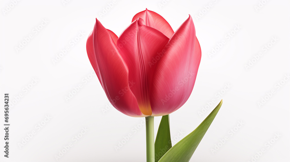 Red tulip isolated on white. Red tulip isolated on white.