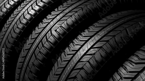 car tire isolated on white