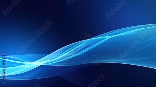 Abstract transparent blue wavy lines texture background