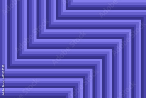 Blue lines turning at right angles design