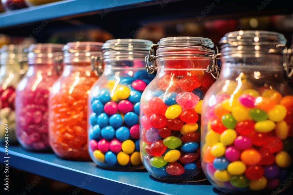 Sweet candy in lots of glasses. Sweet candy in lots of glasses.