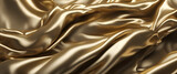 Lustrous Gold Textile Symphony: Silky Waves for Abstract Brilliance