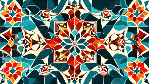 Moroccan tile patterns vektor icon illustation