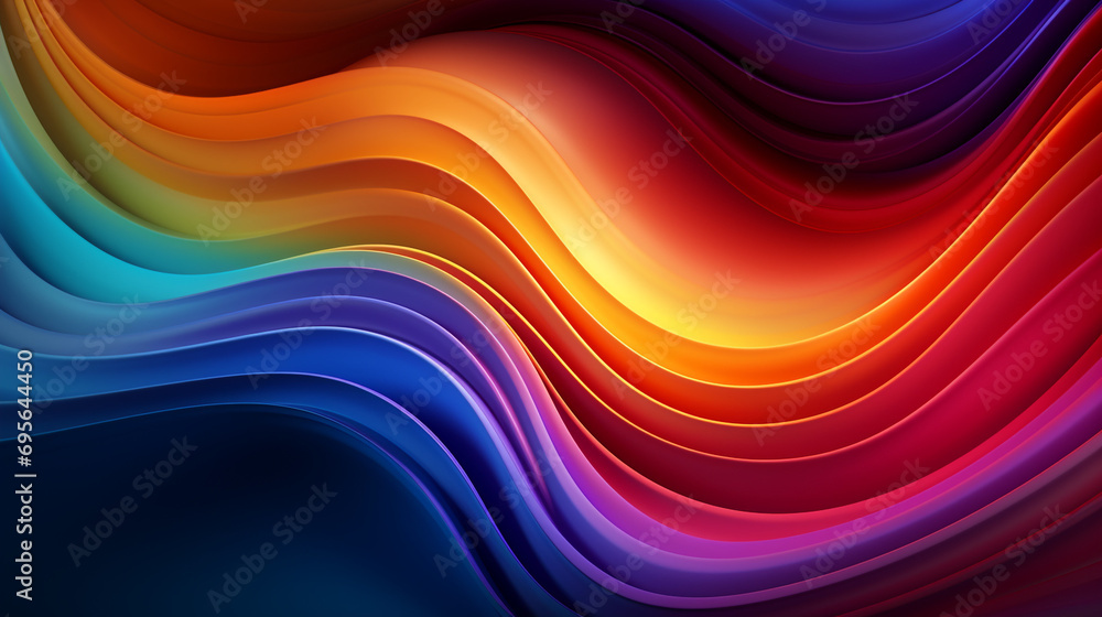 neon rainbow gradient, providing a colorful and psychedelic background created with Generative Ai