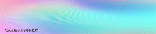 Abstract pastel holographic gradient banner background. Copy space for text.