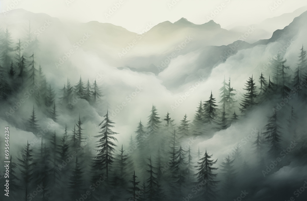 Misty Mountain Serenity