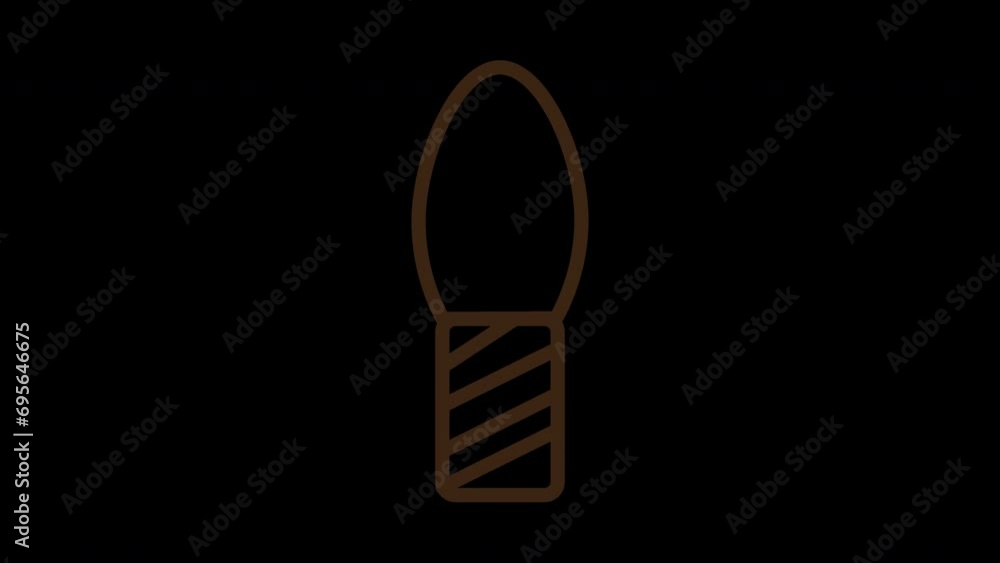 Bright Bulb Lamp Outline Icon Bright Bulb Lamp Outline Icon