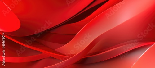 red wavy abstract composition.