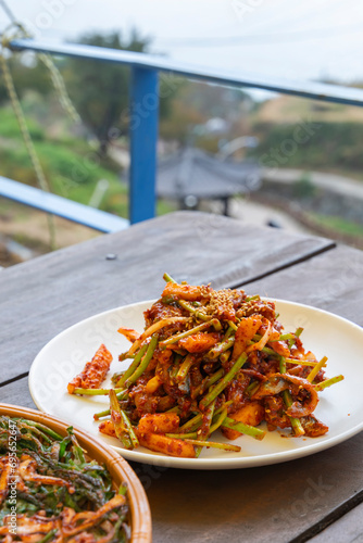 Korean food - Seasoned raw fish