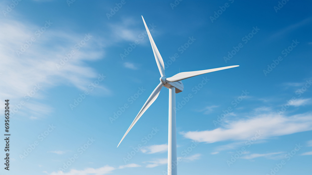 Windmill wind power background, environmental protection renewable energy concept illustration Windmill wind power background, environmental protection renewable energy concept illustration