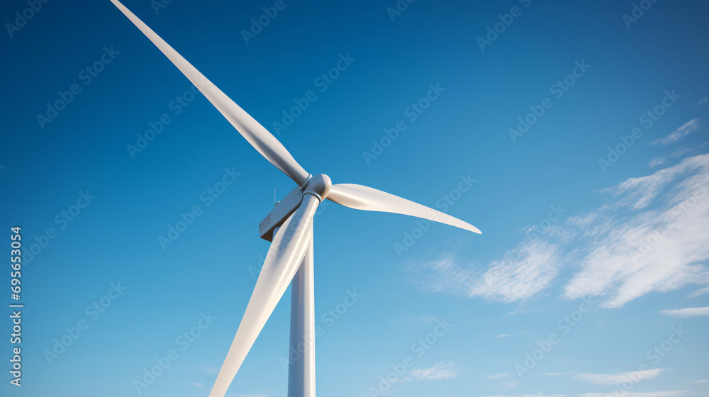 Windmill wind power background, environmental protection renewable energy concept illustration Windmill wind power background, environmental protection renewable energy concept illustration