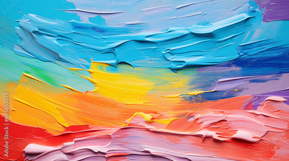 Fototapeta premium Abstract paint texture background, art design pattern color decoration illustration