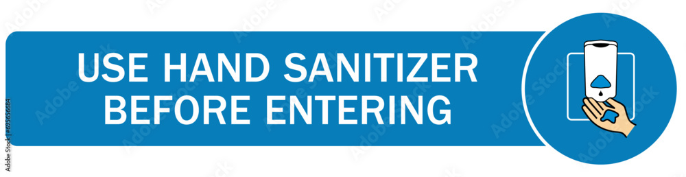 Hand sanitizing sign and labels Hand sanitizing sign and labels