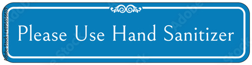 Hand sanitizing sign and labels