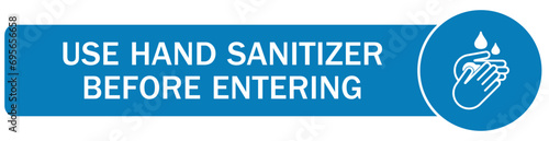 Hand sanitizing sign and labels