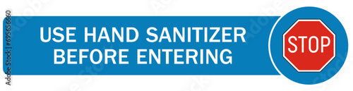 Hand sanitizing sign and labels