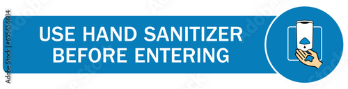 Hand sanitizing sign and labels