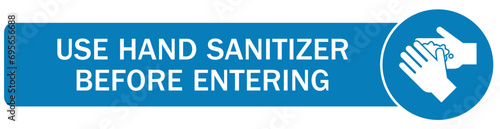 Hand sanitizing sign and labels