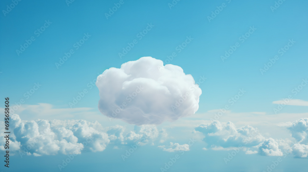 a cloud floating in the sky over a body of water a cloud floating in the sky over a body of water