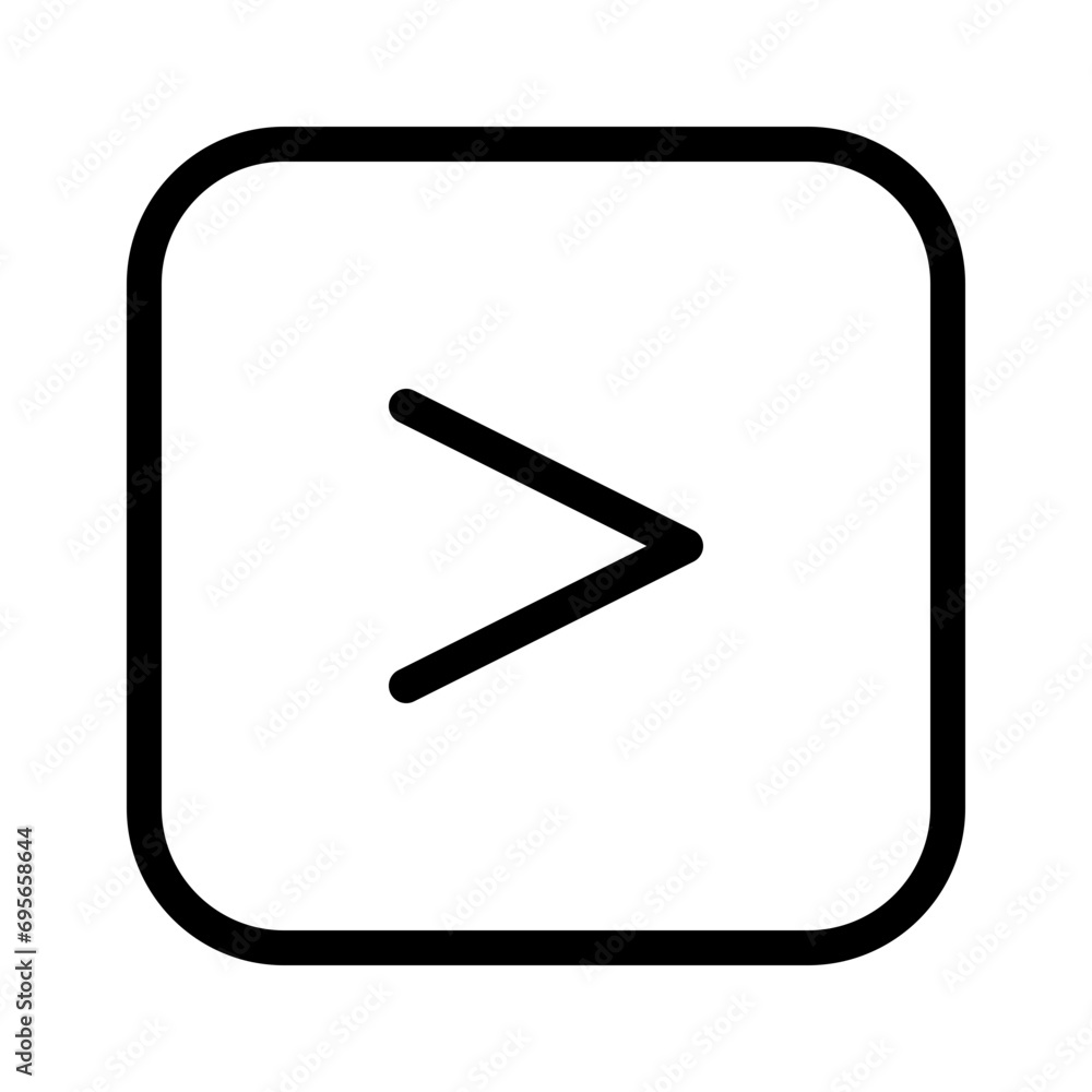 greater than line icon greater than line icon