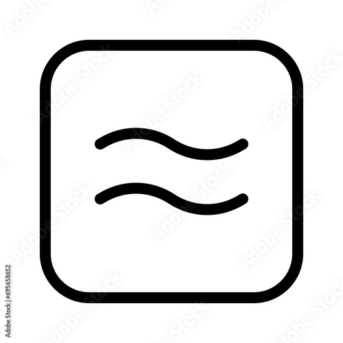 is approximately equal to line icon