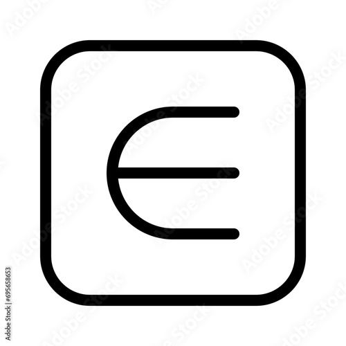 is an element of line icon