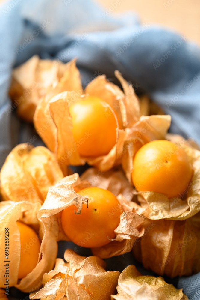 Cape gooseberry, Goldenberry or Physalis peruviana Cape gooseberry, Goldenberry or Physalis peruviana
