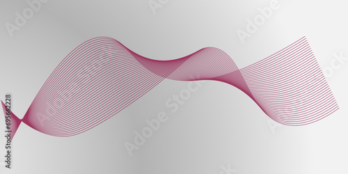 Vector Abstract c sound, voice, music curved and wave lines background. Abstract volume voice technology vibrates wave and music background. Abstract music wave, voice background . photo