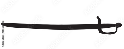 sword isolated on white